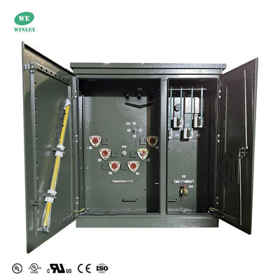 Αγορά UL πιστοποιημένο 300Kva Pad Mount Τριφασικός μετασχηματιστής διανομής βυθισμένου σε λάδι 12470V έως 480V με CT ANSI IEEE DOE 2016 πρότυπα ηλεκτρονική κατασκευή