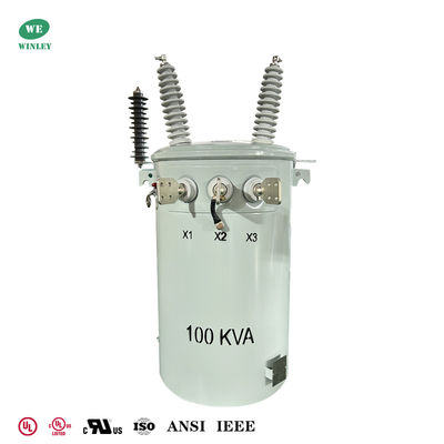 Αγορά Power Pole Transformer 100 Kva 34.5kv To 120v Dual Winding Oil Filled Distribution Transformers ηλεκτρονική κατασκευή