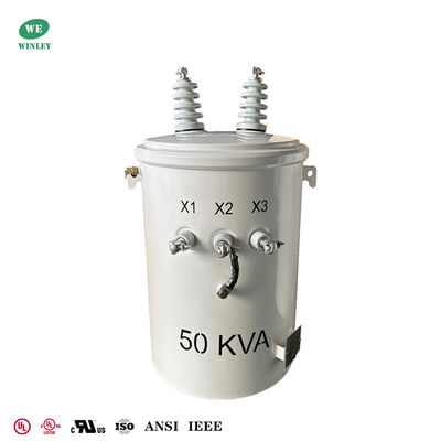Αγορά 50kva Pole Mounted Transformer 12.47kv To 277v Oil Filled Distribution Electric Pole Transformer UL Listed ηλεκτρονική κατασκευή