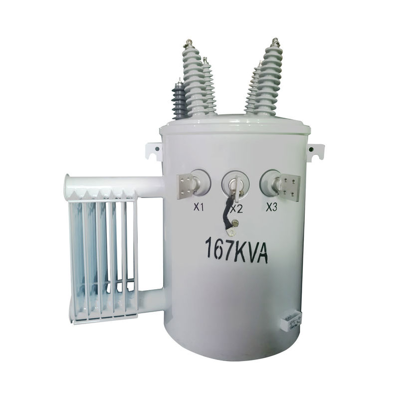 167kva Single Phase Overhead Pole Mounted Distribution Power Transformer 12kv