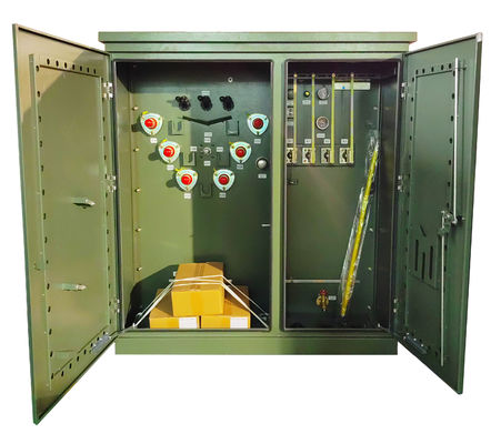 300KVA τριφασικός μετασχηματιστής τοποθετημένο μαξιλάρι 12470V 240Y τύπων πετρελαίου