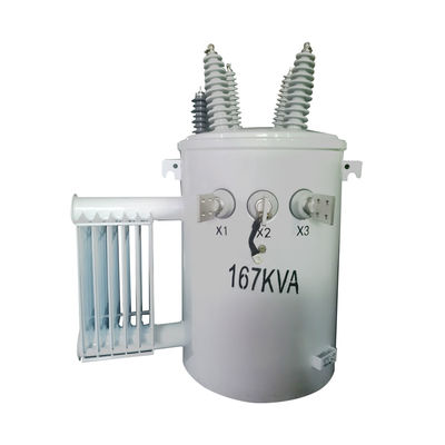 167kva Μονοφασικός υπερυψωμένος στύλος 12kv
