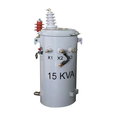 15kva Στύλος τοποθέτηση Διανομή μονοφασικού μετασχηματιστή λάδι βυθισμένο 4160v έως 240v