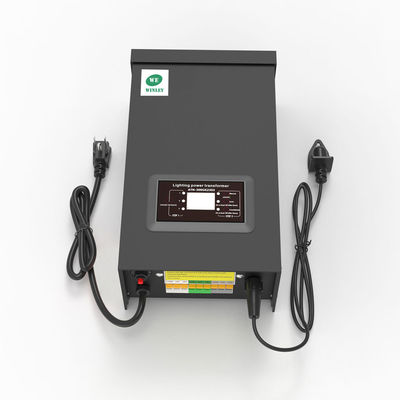 Μετασχηματιστής τοπίου χαμηλής τάσης 600w με χρονοδιακόπτη και αισθητήρα φωτοκύτταρου 120v AC έως 12v 14v Ac