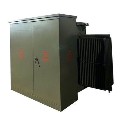 Τρεις φάσεις 2000kva βυθισμένο σε λάδι ηλεκτρικό πακέτο τοποθετημένο στον μετασχηματιστή 24940V έως 480V NEMA 3R