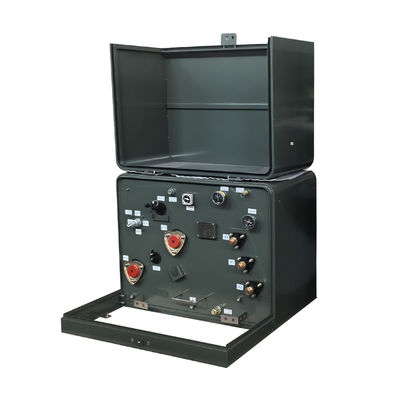 100Kva μονό φάση Pad Mounted Διανομή μετασχηματιστή λάδι βυθισμένο συναντά DOE 2016