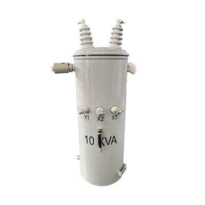 10Kva μονοφασικός μετασχηματιστής που τοποθετείται σε στύλο Step Down Oil Power Electric 12470V έως 240v