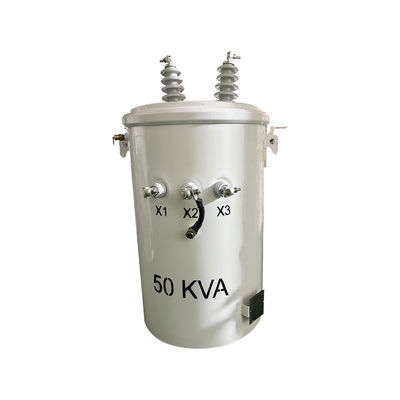 50kva μονοφασικά μετασχηματιστήρια διανομής με βυθισμένο στύλο 12470v έως 277v