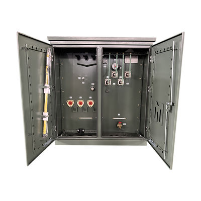 500kva Τρεις φάσεις Πάρτης τοποθετημένος μετασχηματιστής ισχύς 12000V έως 208Y 304 SS NEMA 3R Ραδιακή τροφοδοσία