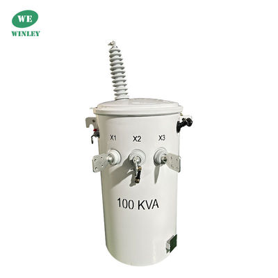 100KVA μονοφασικός μετασχηματιστής ισχύος 34500V έως 120V