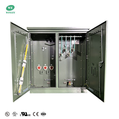 Μετασχηματιστής διανομής 1300Kva Pad Mounted Three Phase Oil Immersion 13.8KV έως 480V με πιστοποίηση UL