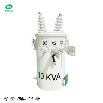 Μέση τάση 10KVA Αεριοβαμμένο μονοφασικό μετασχηματιστή μετασχηματιστή ισχύος 12470V έως 120V