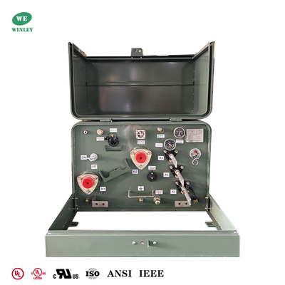 50Kva Μία φάση Pad Mounted Διανομή Μετασχηματιστές Δύναμη Step-up 240V έως 4160V UL καταχωρημένη CSA ANSI IEEE Προτύπων τιμή