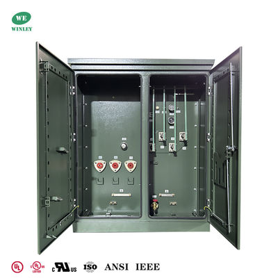 300Kva Τριφασικός μετασχηματιστής που τοποθετείται σε πλακέτα Διανομή ισχύος 2400V έως 480V UL