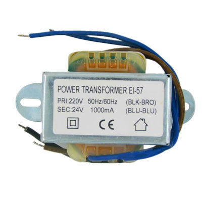 24VA χαλκός μετασχηματιστών 230V 24V 1000mA/1A ενιαίας φάσης δύναμης EI