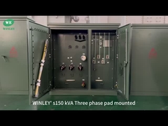 UL καταχωρήθηκε 150Kva 3 Φάση Pad Mounted Transformer 12870V έως 208V Ραδιακή τροφοδοσία ASNI IEEE πρότυπα