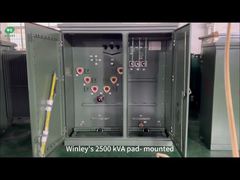 Δεξαμενή από ανοξείδωτο χάλυβα 304 2500Kva Τριφασικός Μετασχηματιστής επί στύλου 12.47KV σε 480V Διανομή Ενέργειας