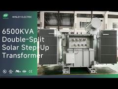 Μετασχηματιστής Ισχύος Υποσταθμού 6500 Kva Step-Up 480V σε 13800V Διπλού Διαχωρισμού για Ηλιακά Συστήματα